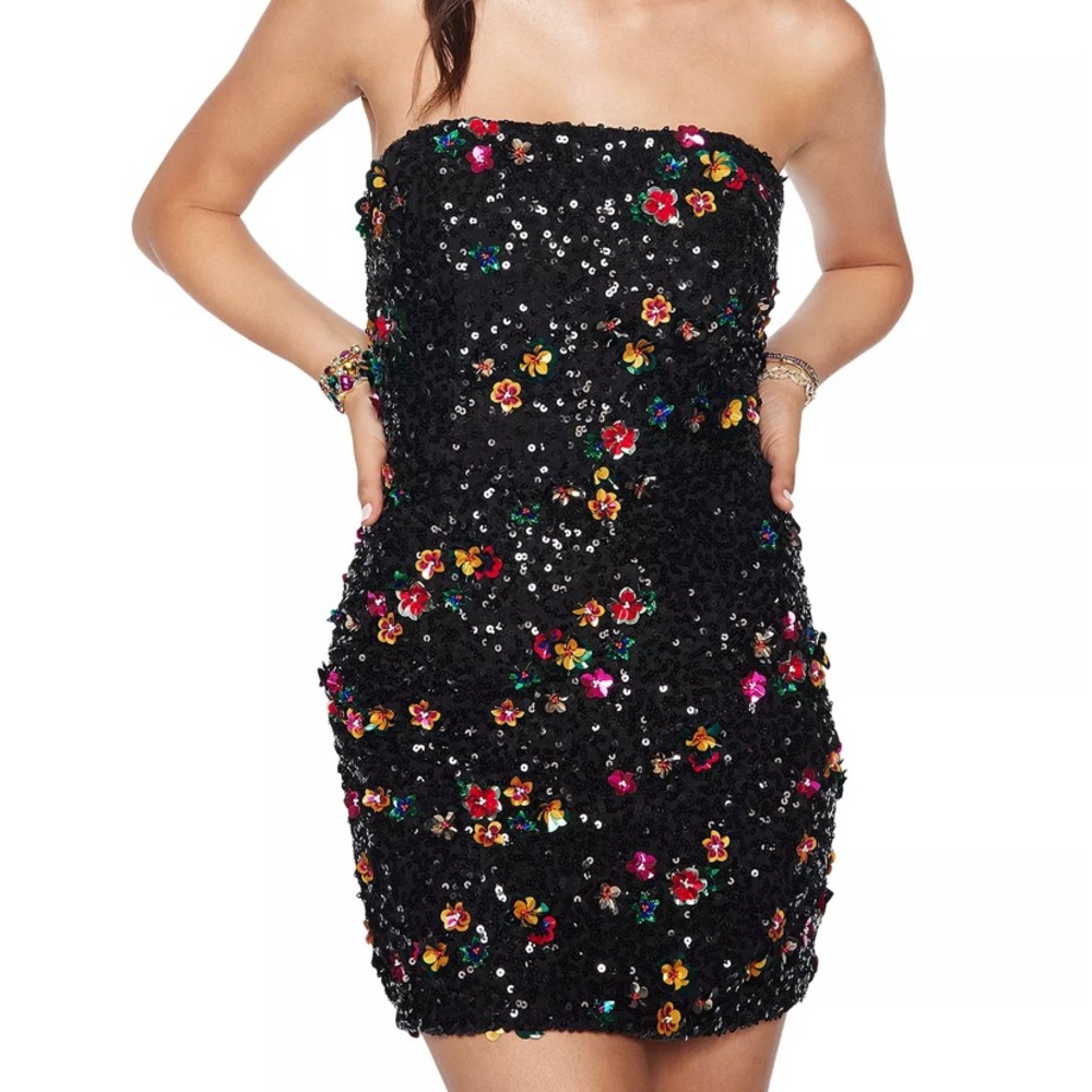 RAMY BROOK ANASTASIA STRAPLESS MINI DRESS